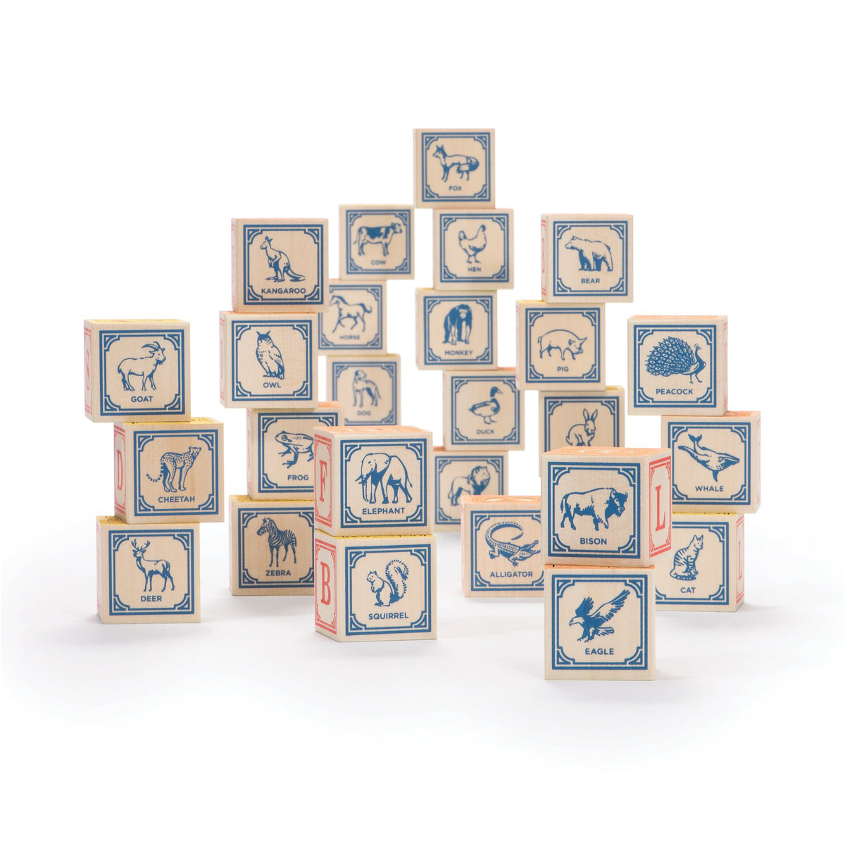 Uncle Goose Classic ABC Blocks with numbers and symbols for counting