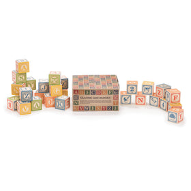 Uncle Goose Classic ABC Blocks printed with safe, touch-friendly inks