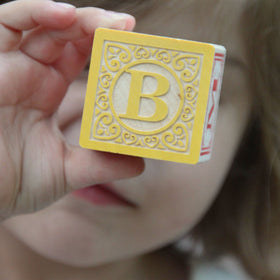 Uncle Goose Classic ABC Blocks crafted from sustainable Michigan basswood
