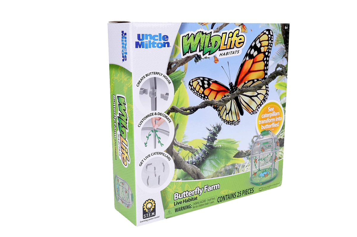 Uncle Milton STEM poster explaining metamorphosis stages clearly