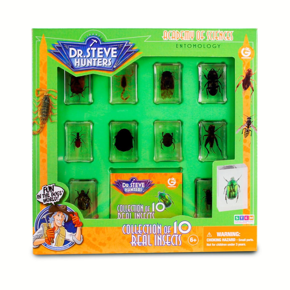 Uncle Milton Geoworld science kit sparks curiosity through hands-on exploration.