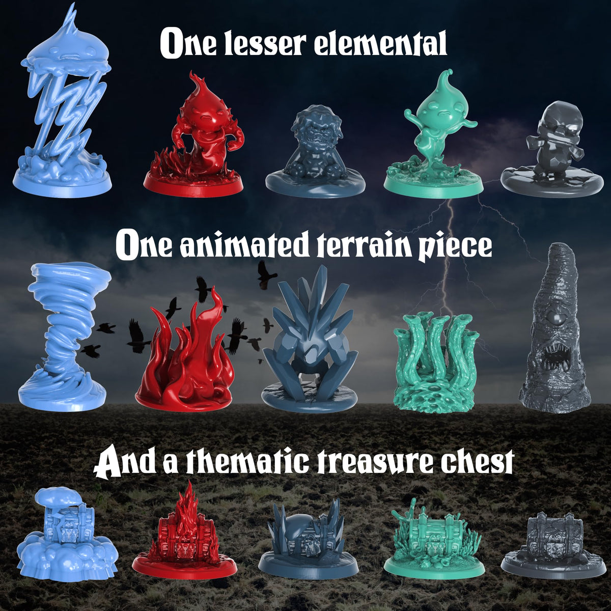 Underdusk Earth figures provide sturdy frontline options and terrain synergy.