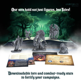Underdusk Monster 04 miniature enhances tabletop visuals during battles.