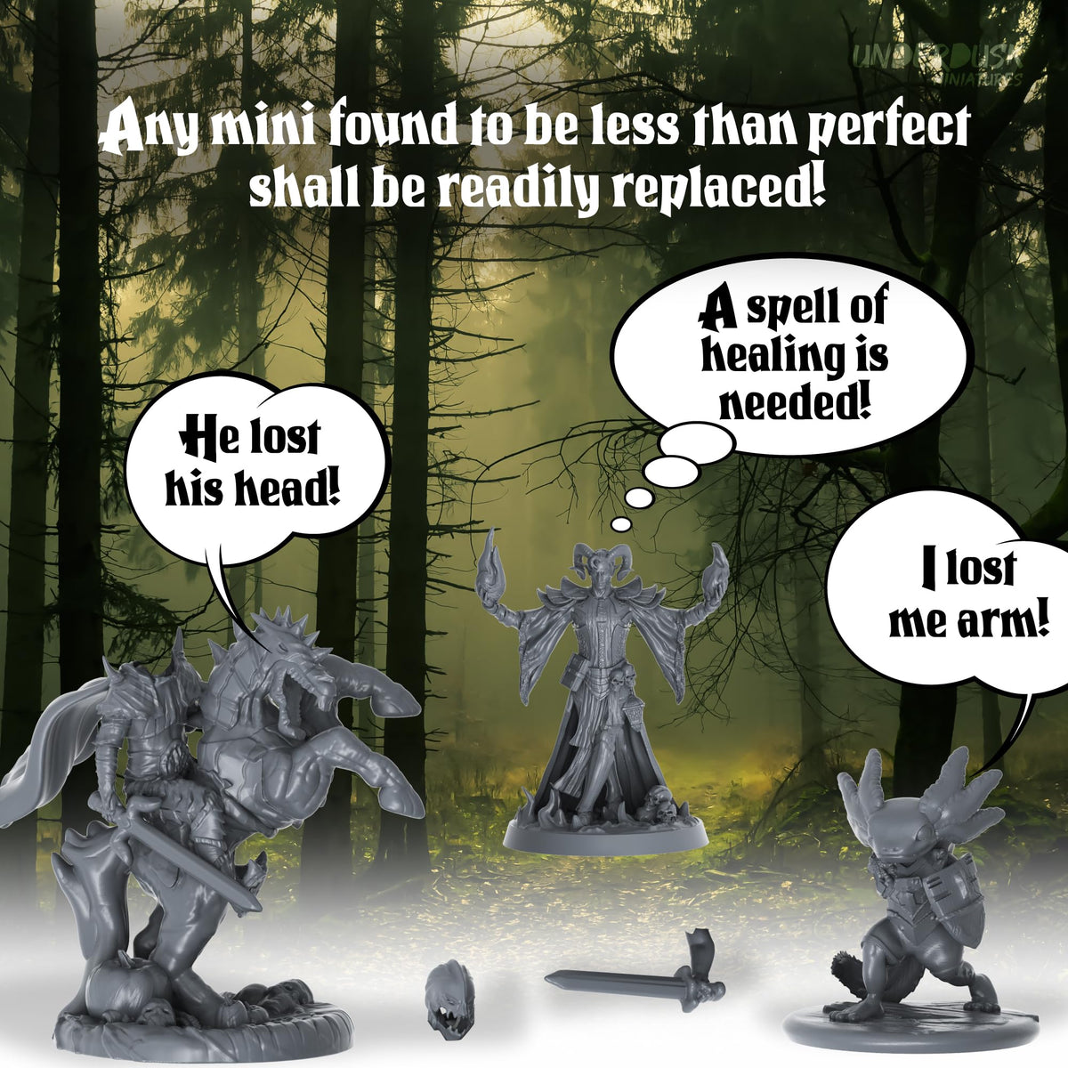 Underdusk Transforming Mimic Monstrous Form miniature for tense moments.