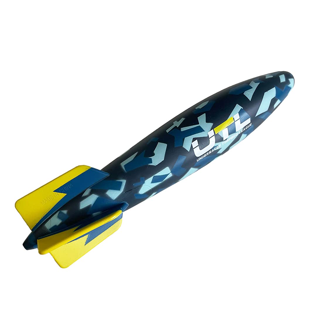 UTL pool toy torpedo glider blue, promotes precise throws and extended glides