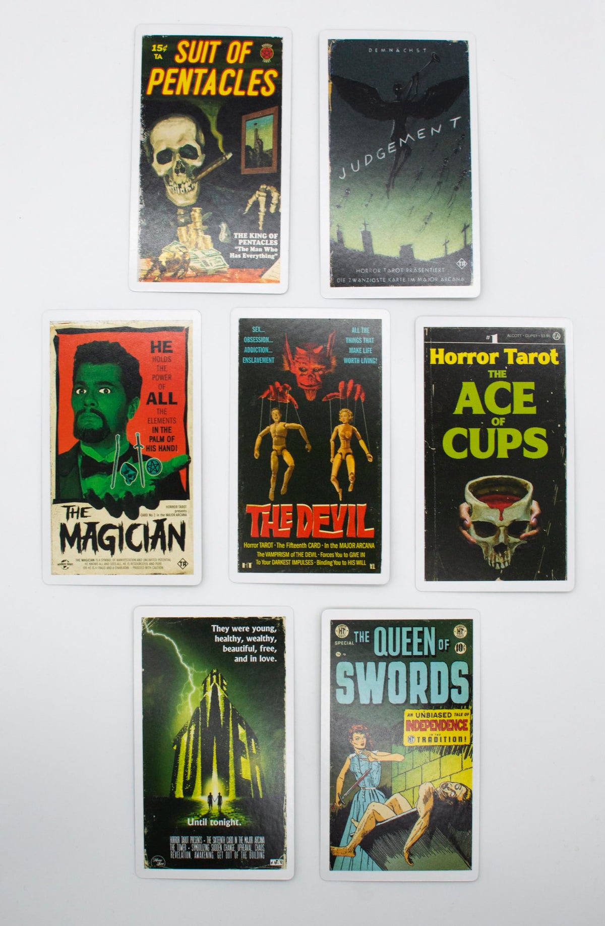 Card art preview from The Unemployed Philosophers Guild Horror Tarot collection