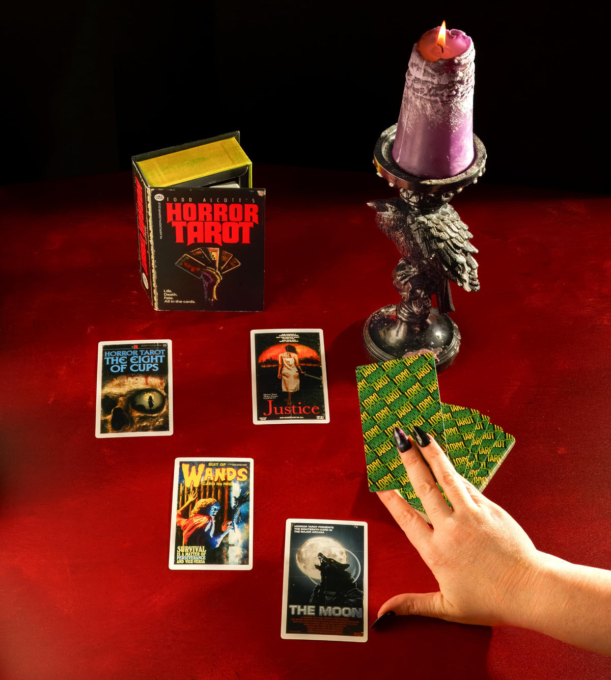 Cover art of Todd Alcott Horror Tarot by The Unemployed Philosophers Guild