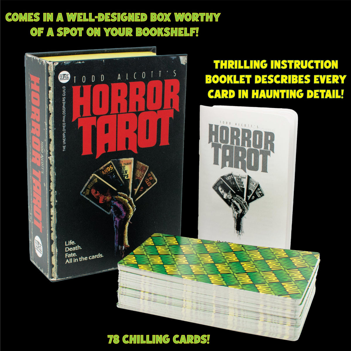 Horror Tarot boxed set from The Unemployed Philosophers Guild with display-worthy box