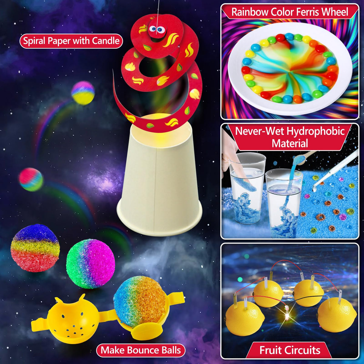 UNGLINGA 210 Experiments Multi-project Kit—boosts problem-solving and teamwork.