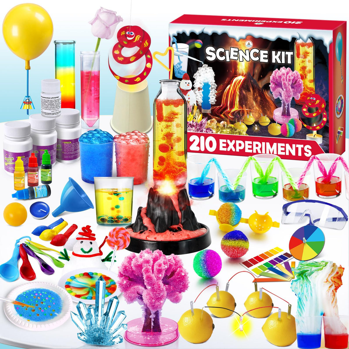 UNGLINGA 210 Experiments Volcano project—hands-on eruption science for curious kids.