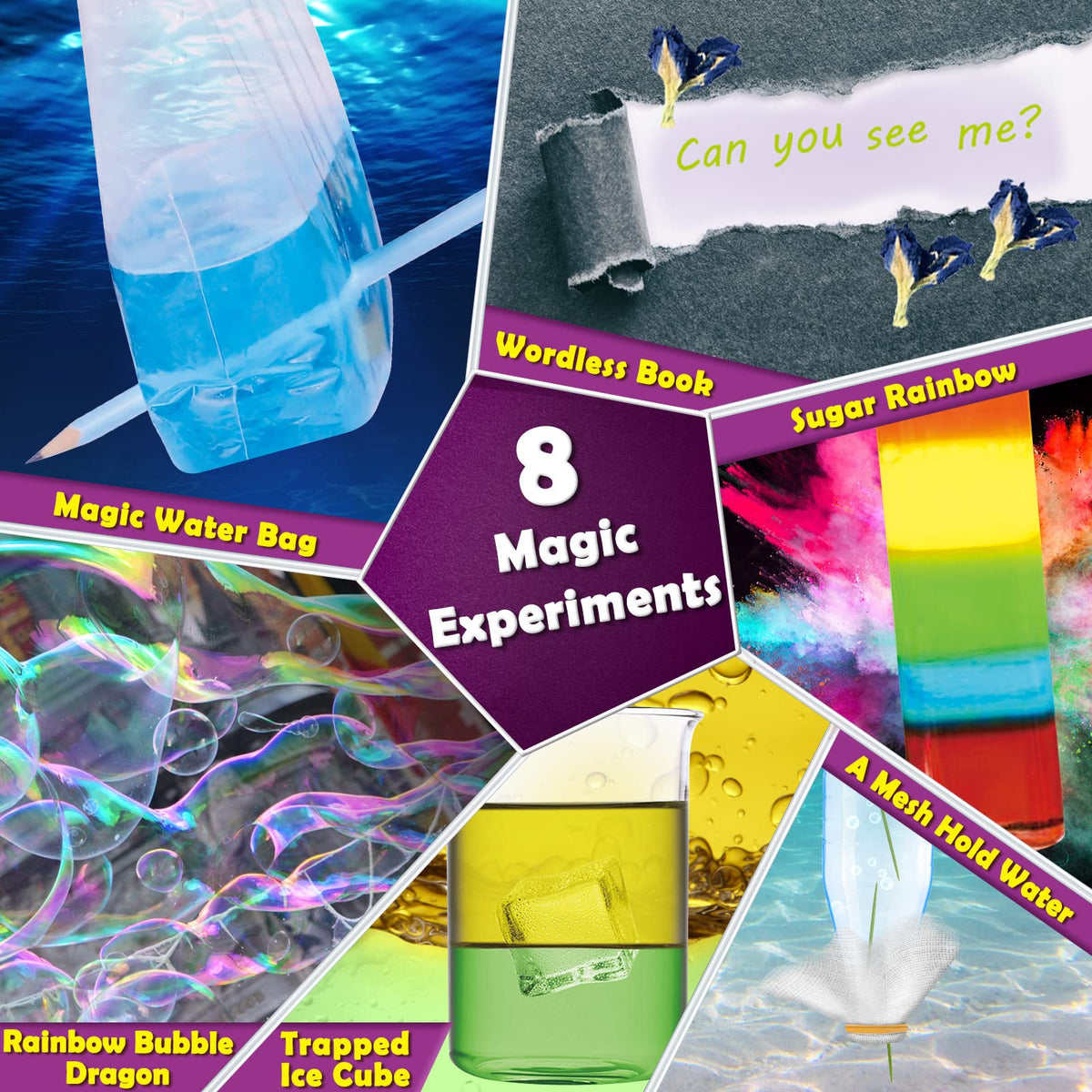 UNGLINGA 30 Experiments kit activity cards guiding step-by-step learning