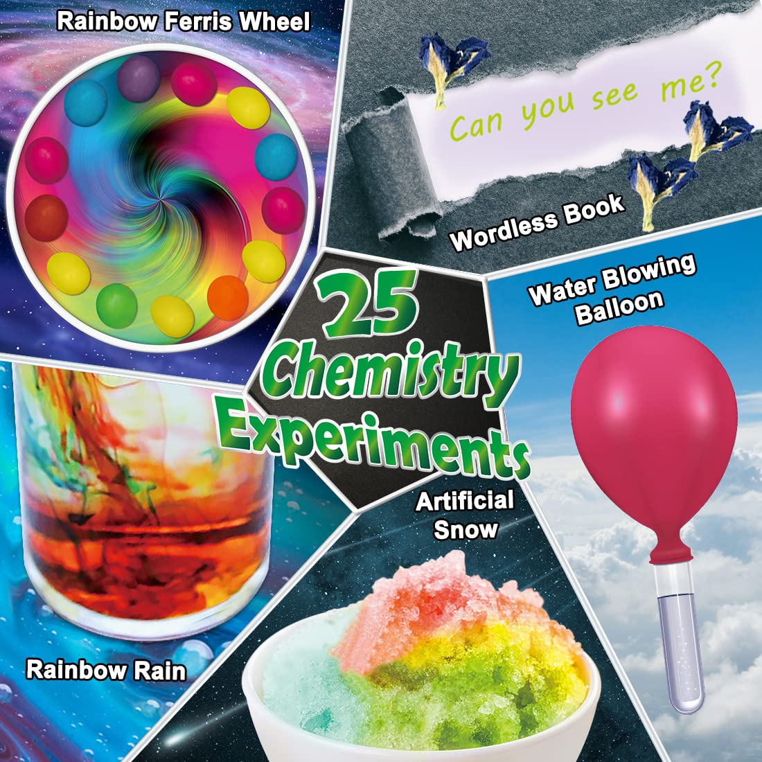 UNGLINGA 70 Lab Experiments crystal growing activity shows colorful crystal patterns