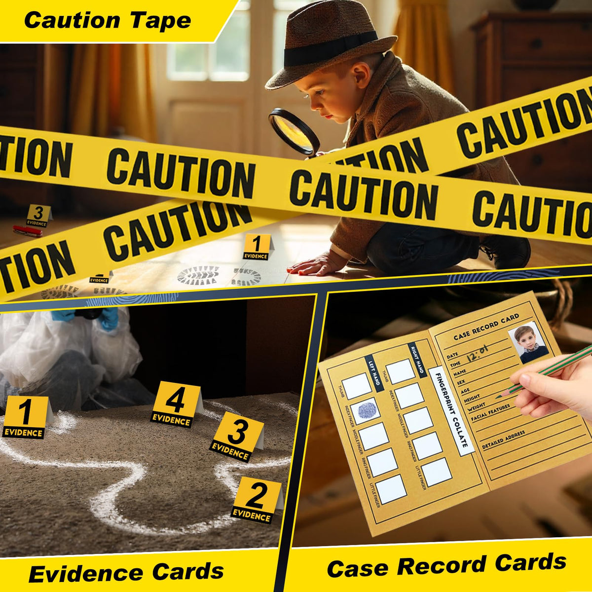 UNGLINGA fingerprint cards enable hands-on clue collection for young investigators