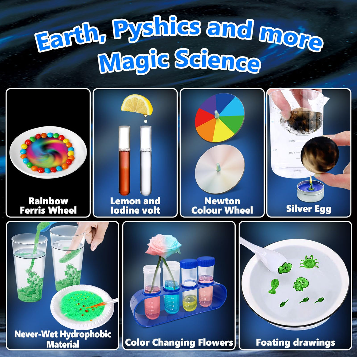 UNGLINGA lava lamp experiment demonstrates color and reaction ideas