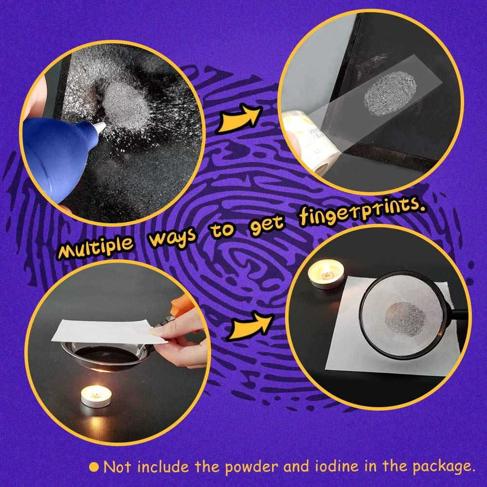 UNGLINGA Spy Kit magnifying glass enhances close inspection during clues.