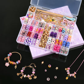 Uniartfy charm bracelet kit contents for creative jewelry making