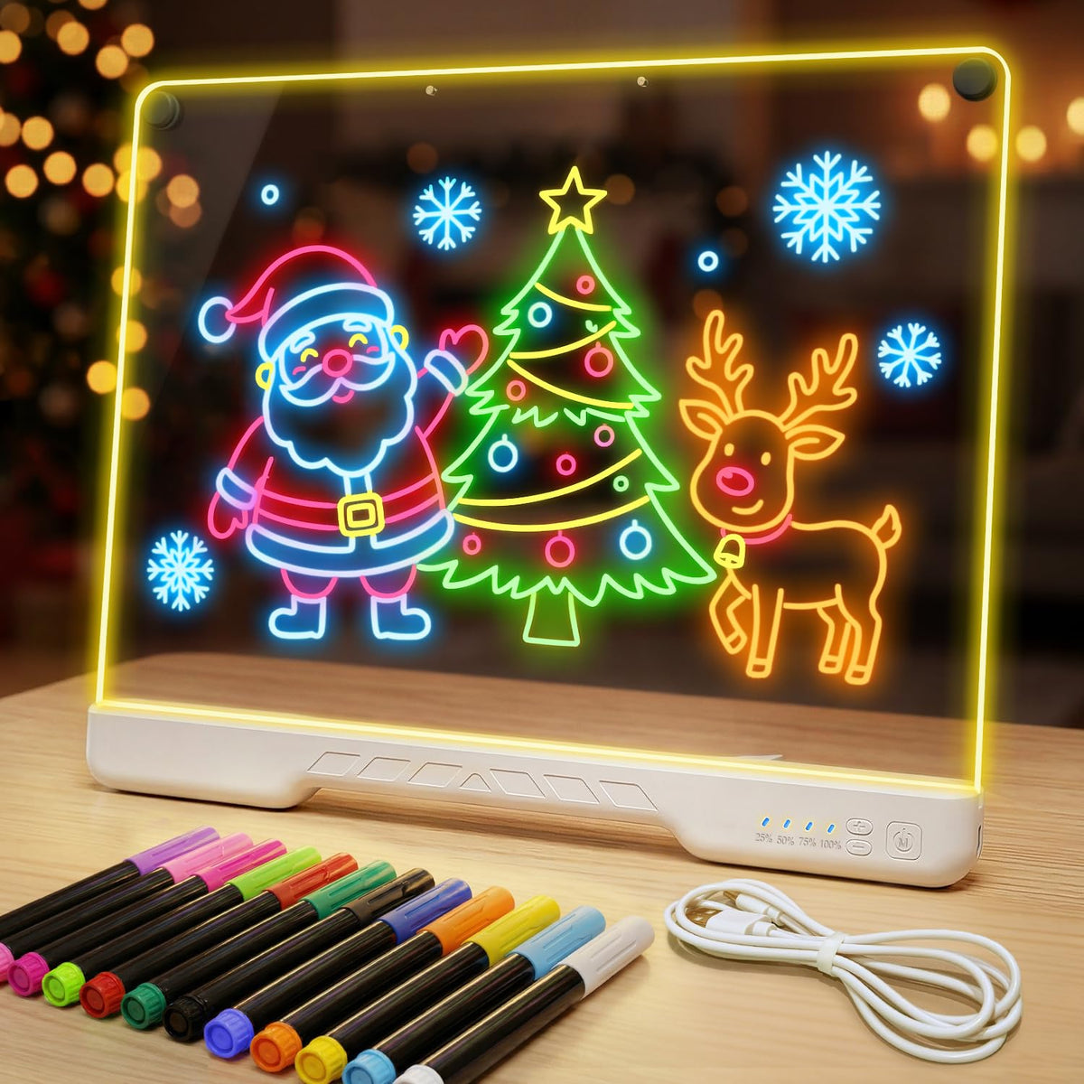 Unicelucky drawing board being used in car or party setting