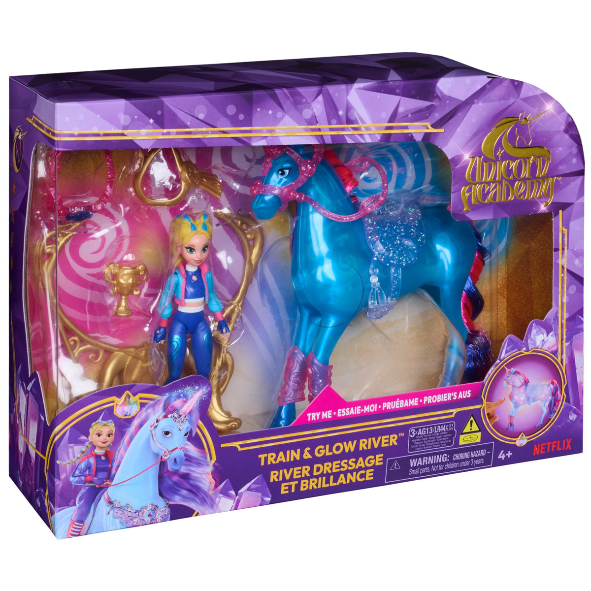 Accessories included with Unicorn Academy River set for expanded play.