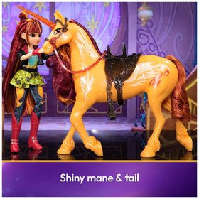 Cinder's glittery horn and colorful mane appeal to Unicorn Academy fans