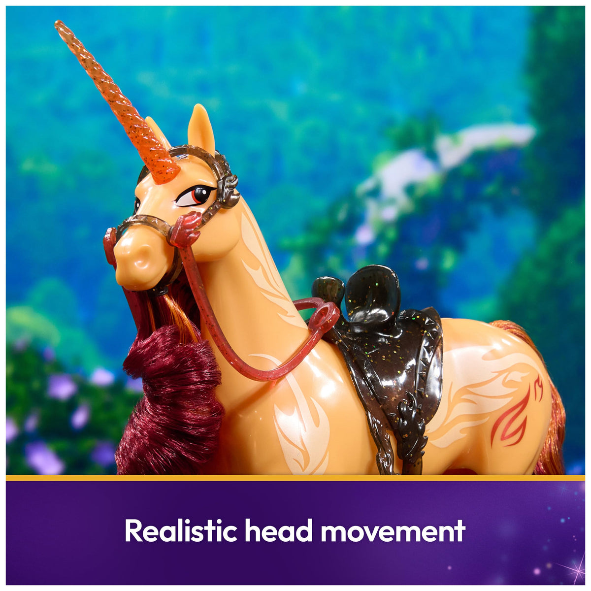 Cinder's head movement adds personality during pretend adventures