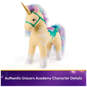 Leaf's teal-purple mane adds vibrant storytelling color