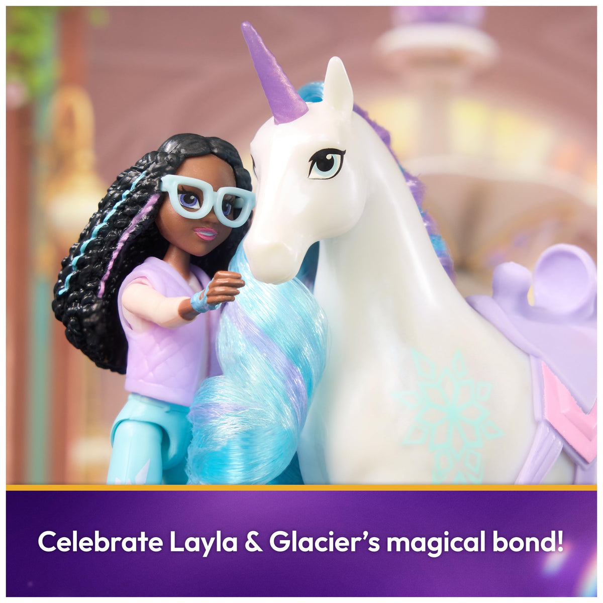 Removable saddle and bridle help secure Layla on Glacier