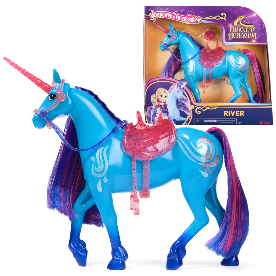 Unicorn Academy River 11-inch unicorn ready for imaginative play