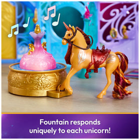Unicorn Academy Saddle rack and jumping clip organize gear for rich role play.