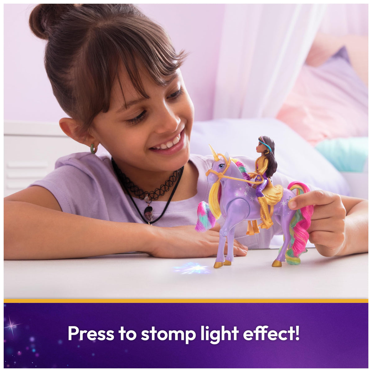Unicorn Academy Sophia poseable doll with articulation for dynamic riding scenes.