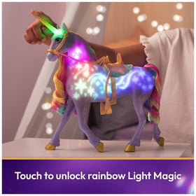 Unicorn Academy Wildstar reins pull reveals changing lights.