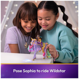 Unicorn Academy Wildstar star button triggers light and hoof stomp effects.