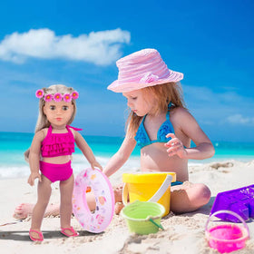 UNICORN ELEMENT 11pcs doll accessories set ideal for gifts.