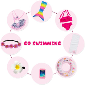UNICORN ELEMENT frangipani hairpin adds colorful detail for stylish doll looks.