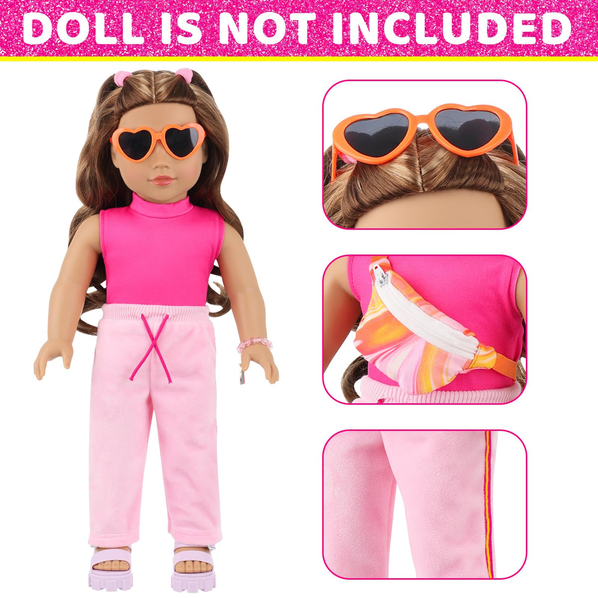 UNICORN ELEMENT 18-inch doll camera toy for pretend photos