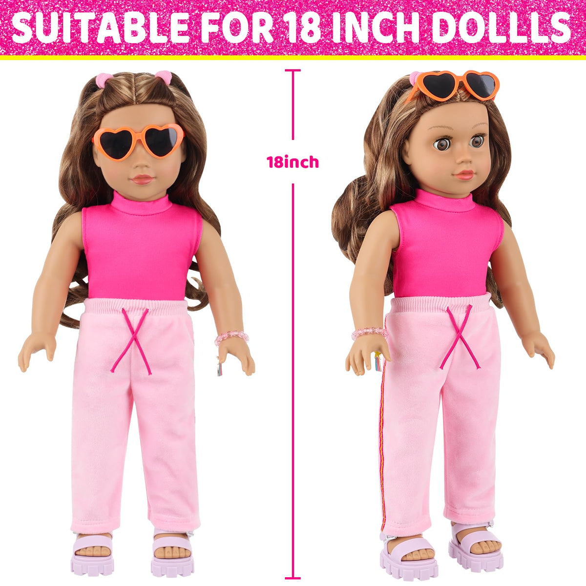 UNICORN ELEMENT 18-inch doll sunglasses stylish eye protection for sunny adventures