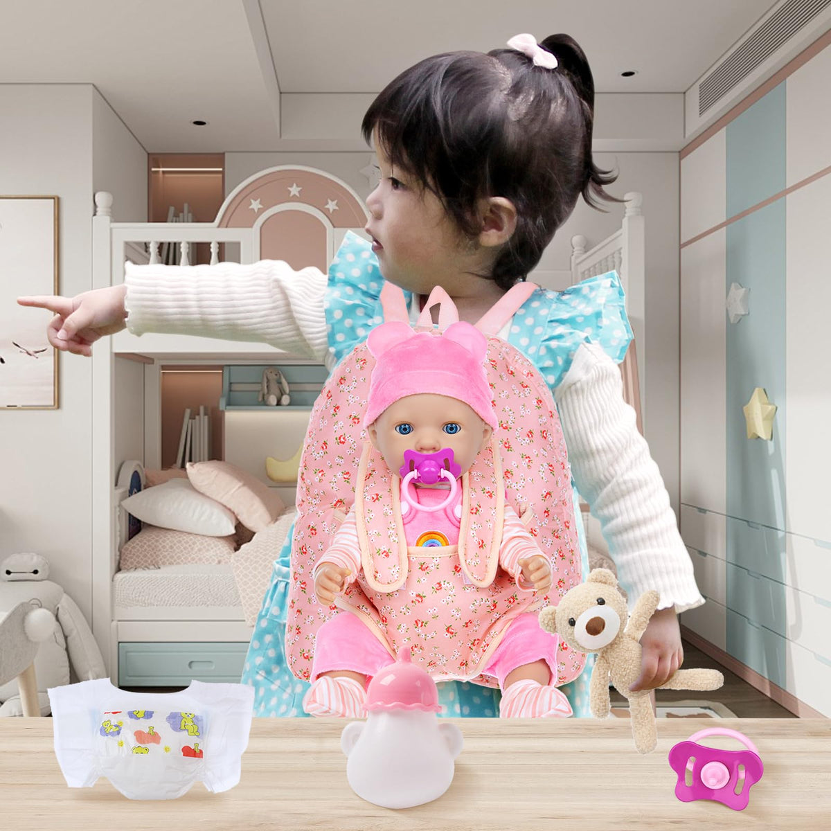 UNICORN ELEMENT socks complete outfits and keep dolls cozy.