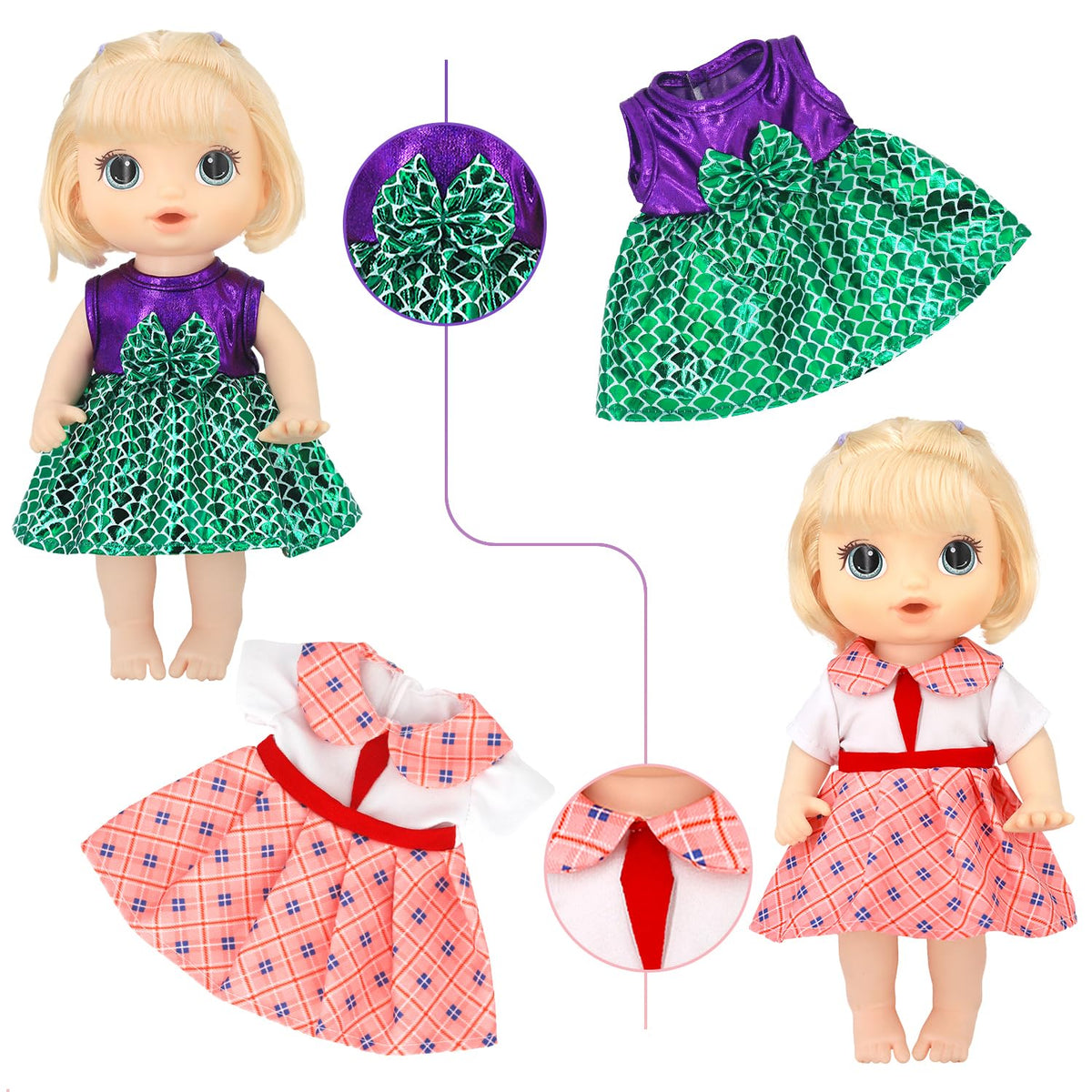 UNICORN ELEMENT gift-ready doll clothes ideal for birthdays.