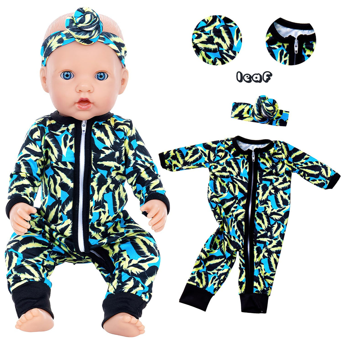 UNICORN ELEMENT doll outfit display shows versatile looks for kids.