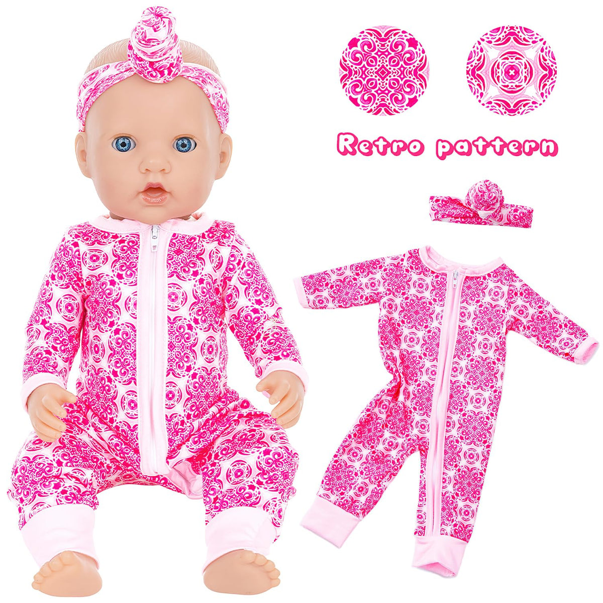 UNICORN ELEMENT flower-pattern jumpsuit adds colorful charm to dressing play.