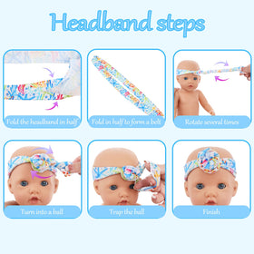 UNICORN ELEMENT headbands set completes outfits with coordinated accessories.