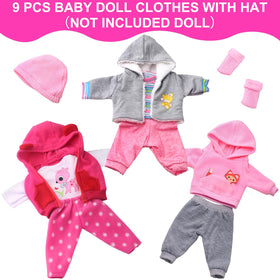 unicorn element pink polka dot pants for 16-18 inch dolls, versatile mix-and-match outfit