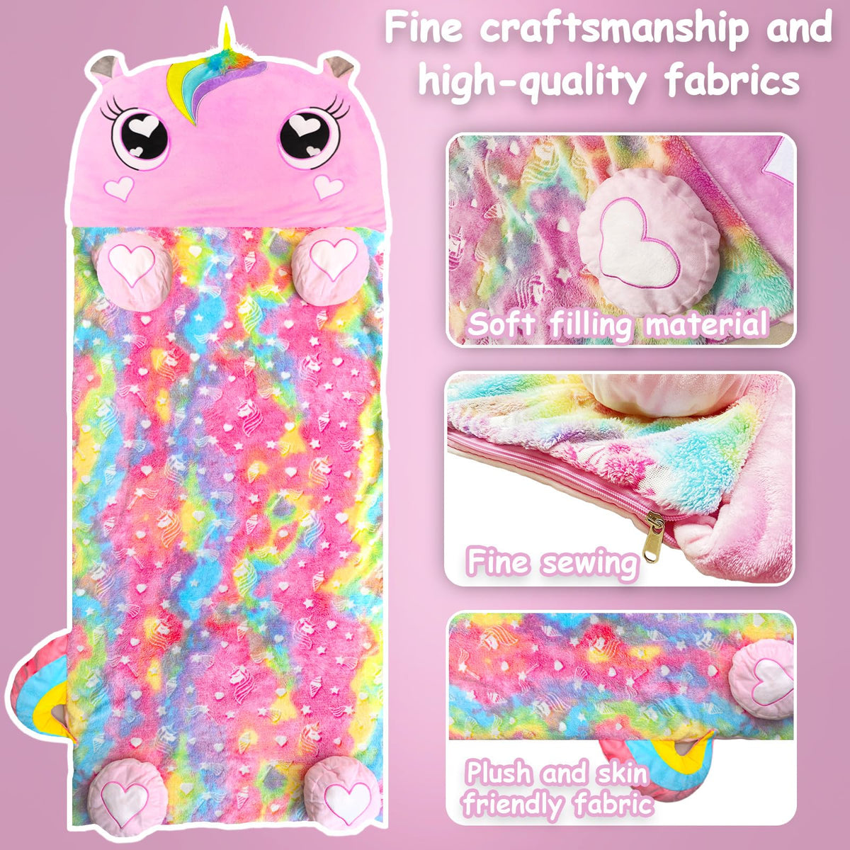 Unicorn Slumber glow-in-the-dark feature adds magical night-time ease