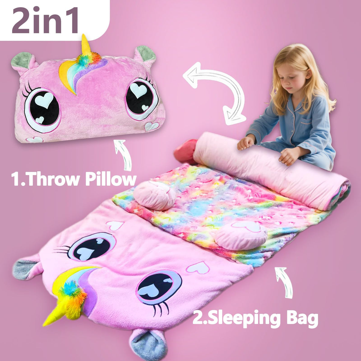 Unicorn Slumber nap mat in classroom ready for nap time