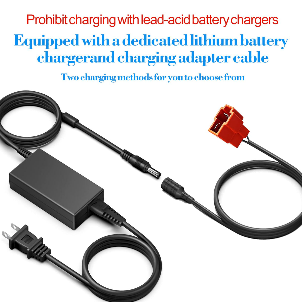 UNIKARO 24V 12Ah battery pack with 1A charger included for quick top-ups
