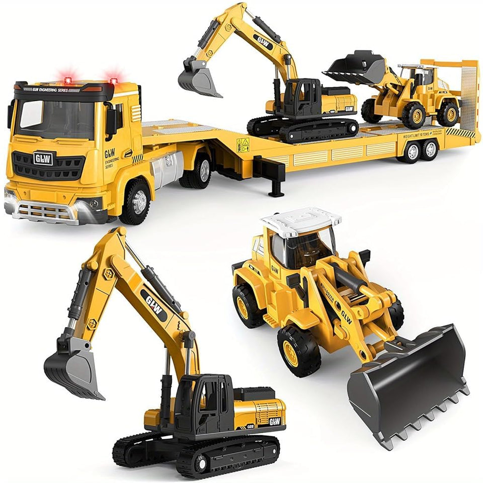 Unimoly alloy die-cast semi-truck demonstrates rugged, durable play for kids