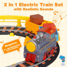 Unimoly train sounds and accessories add realism to the scene