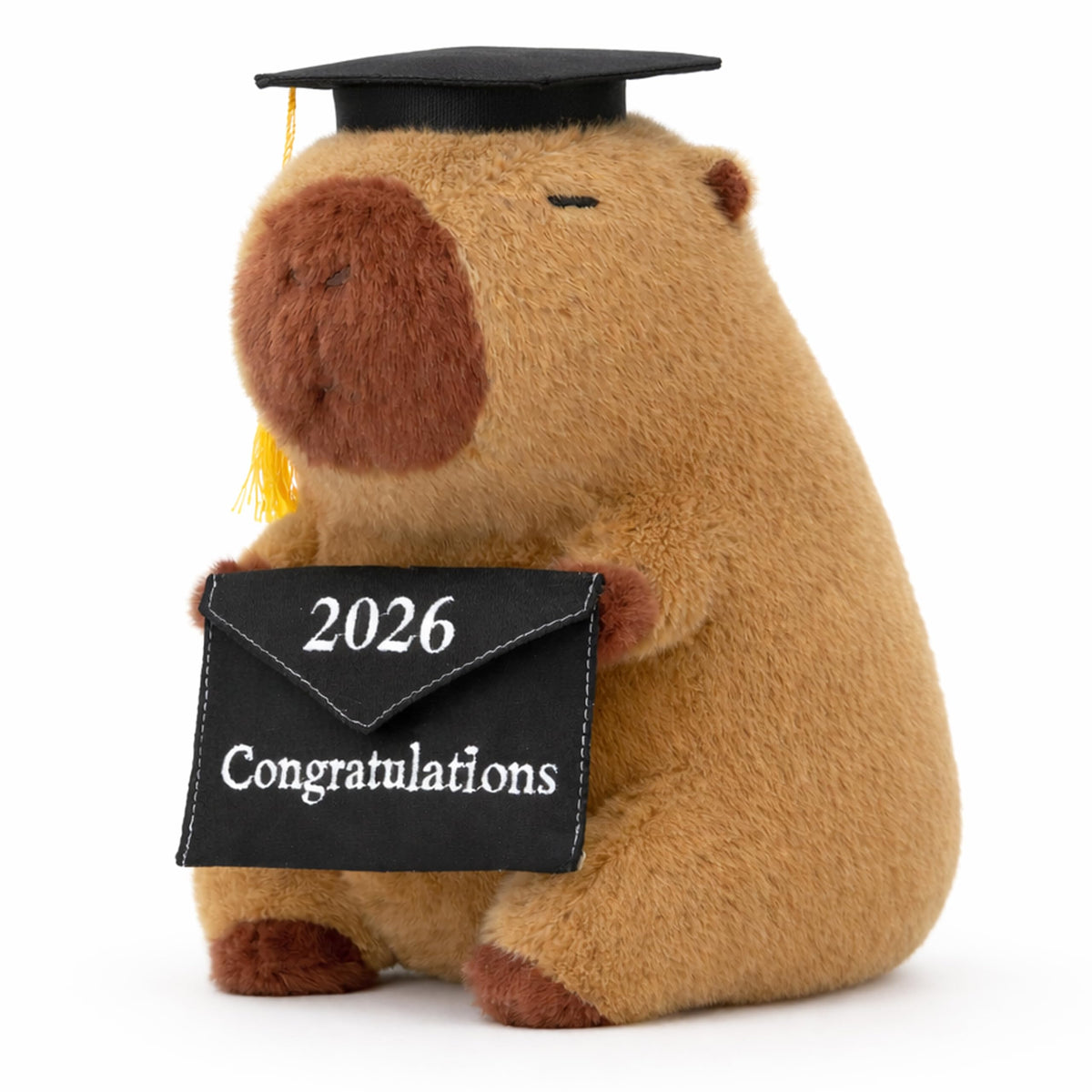 UNIMV capybara envelope with Happy Graduation, Class of 2026 for messages