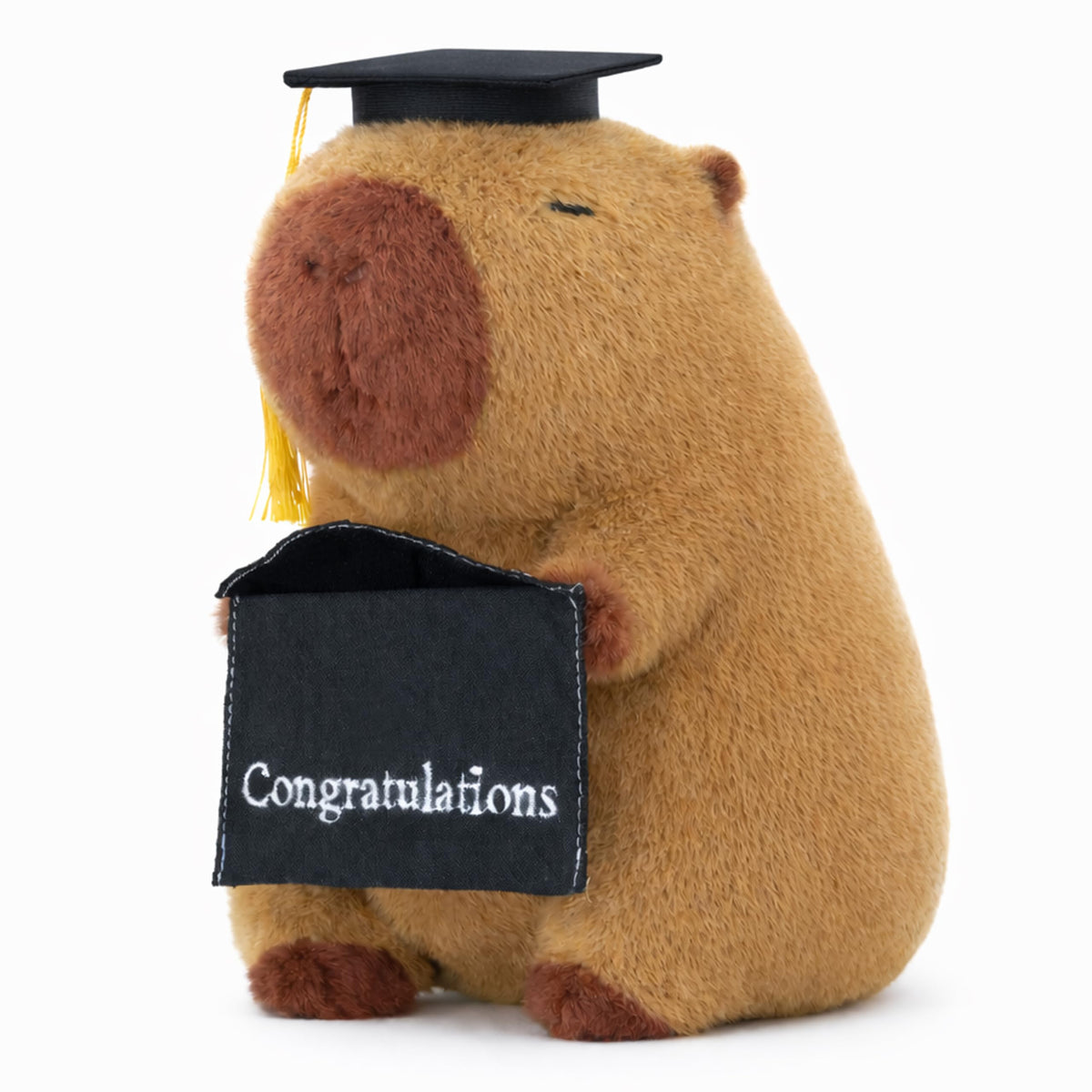 UNIMV capybara plush close-up showing soft fur and huggable texture