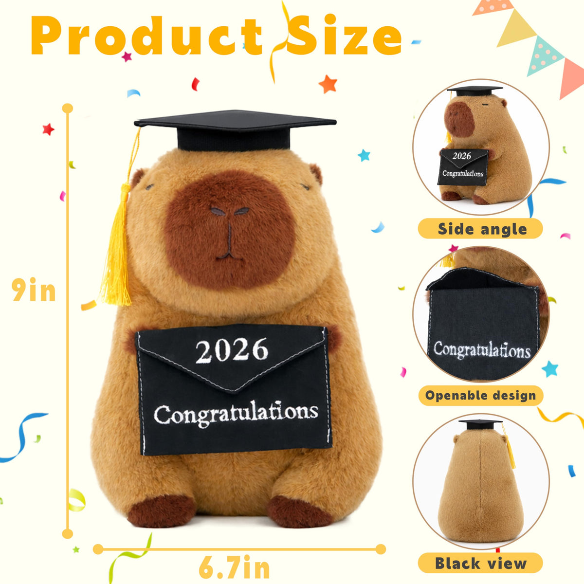UNIMV class of 2026 capybara on desk, a cute graduation decor