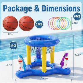 Uniqhia inflatable hoop setup enables easy, plug-and-play pool fun.